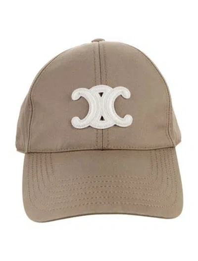 Pre-owned Celine Embroidered Baseball Cap In Neutrals