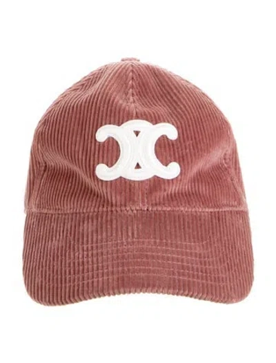 Pre-owned Celine Embroidered Baseball Cap In Pink