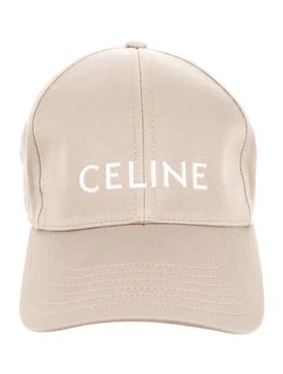 Pre-owned Celine Embroidered Logo Baseball Cap In Neutral