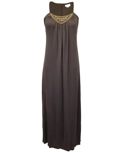Pre-owned Celine Embroidered Sleeveless Maxi Dress
