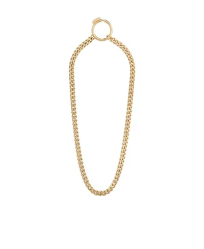 Celine Engraved Necklace In Yellow