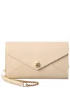 Celine Envelope Leather Wallet On Chain In Neutral