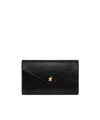 Celine Envelope Wallet On Chain In Shiny Calfskin In Black