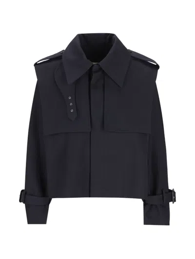 Celine Epaulette-detail Storm-flap Jacket In Multi