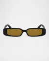 Celine 3 Dots Rectangular Sunglasses, 53mm In Yellow