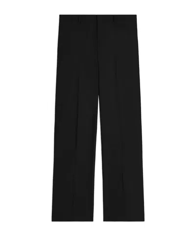 Celine Ethan Trousers In Mohair Wool In Black