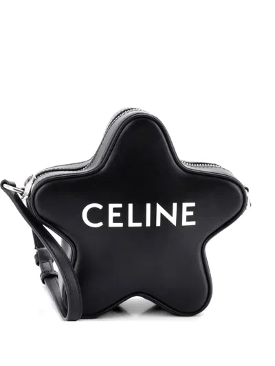 Pre-owned Celine Etoile Leather Small Crossbody Bag In Black