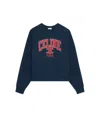 Celine Extra Large Fleece Sweatshirt In Blue