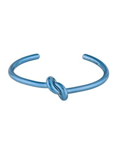 Pre-owned Celine Extra Thin Knot Cuff Bracelet, 5.25" In Multi