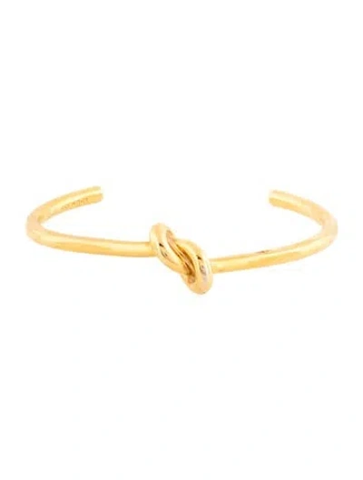 Pre-owned Celine Extra Thin Knot Cuff Bracelet, 5.5" In Multi