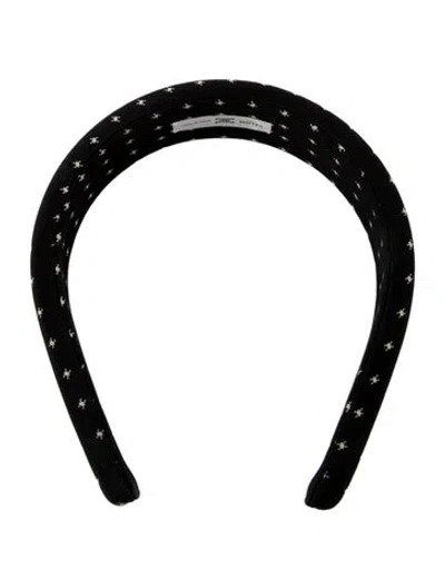 Pre-owned Celine Fabric Pattern Print Headband In Black