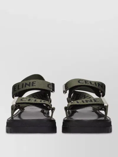 Celine Fabric Slides In Multi