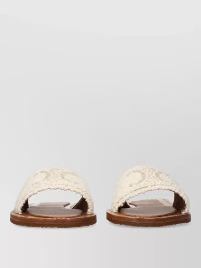 Celine Fabric Slides In Neutral