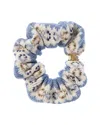 Celine Fairisle Wool Scrunchie In Blue