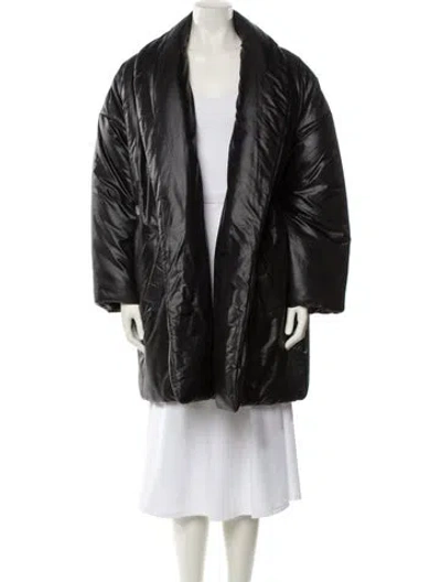 Pre-owned Celine Faux Fur Jacket In Black