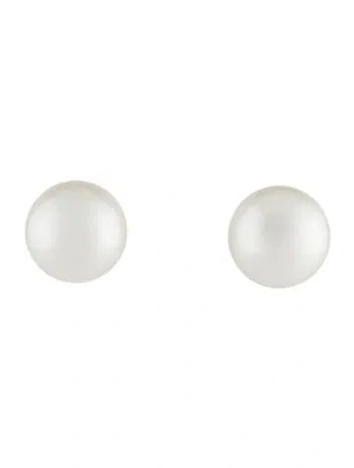 Pre-owned Celine Faux Pearl Stud Earrings In Multi