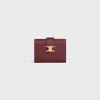 Celine Fine Strap Wallet In Syrah