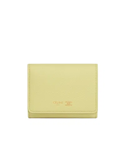 Celine Fine Wallet In Supple Grained Calfskin
