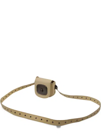 Pre-owned Celine Flap Crossbody Bag In Neutrals