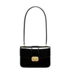Celine Josephine Teen Leather Shoulder Bag In Black