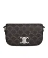 Celine Flap Shoulder Bag In Black