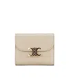 Celine Flap Wallet In Nude
