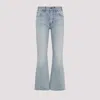 Celine Flared Leg Trousers With Front And Back Pockets In Blue