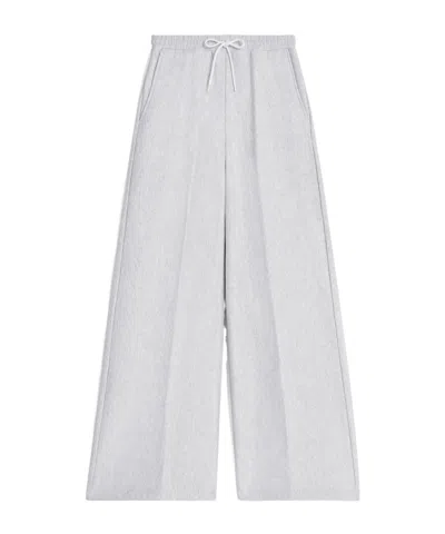 Celine Flared Jogging In Cotton Fleece In Gray