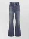 Celine Flared Leg Five-pocket Denim Trousers In Blue