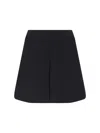 Celine High-waisted A-line Midi Skirt Design In Black