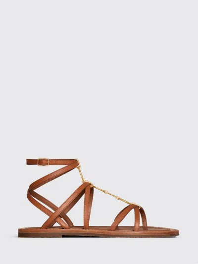 Celine Flat Sandal Woman  In Brown