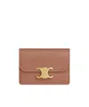 Celine Flip Wallet In Brown