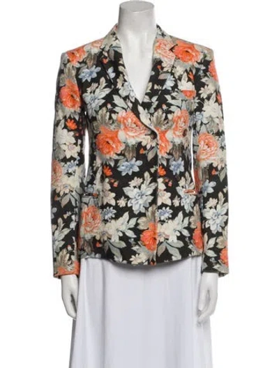 Pre-owned Celine Floral Print Blazer In Multi