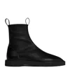 Celine Flow Zipped Boot In Stretch Lambskin In Black