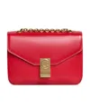 Celine Foldover Top Crossbody Bag In Red