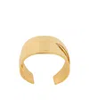 Celine Formes Abstraites Ribbon Cuff In Brass With Gold Finish In Gold