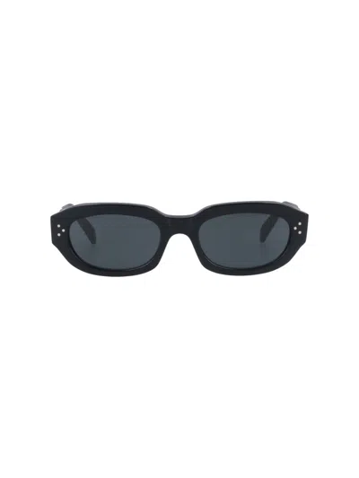 Celine Frame 58 Sunglasses In Black