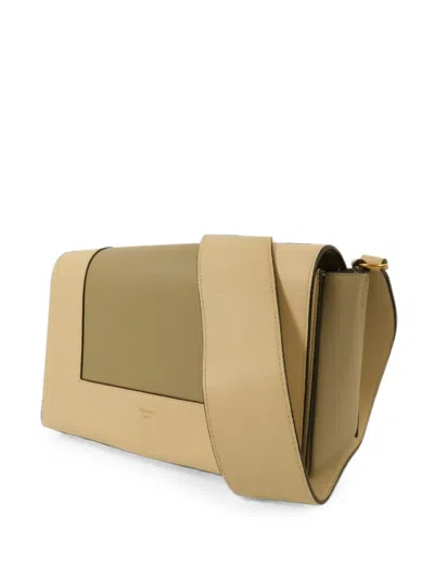 Pre-owned Celine Frame Shoulder Bag In Green