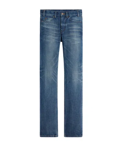 CELINE FRANÇOISE JEANS IN DARK UNION WASH DENIM