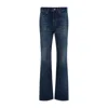 Celine Woman Jeans Blue Size 30 Cotton In Blue