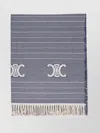 Celine Fringed Scarves Featuring Striped Detailing