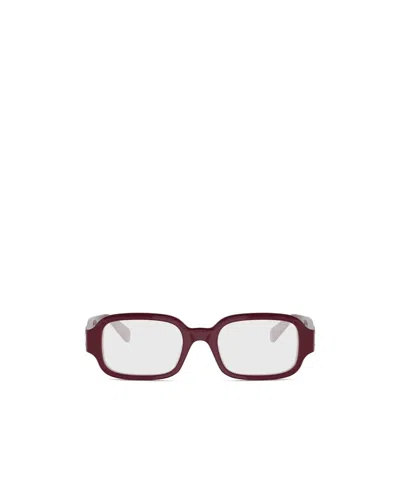 Celine Full Frame Glasses In Burgundy