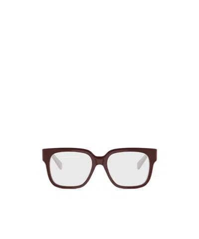 Celine Full Frame Plain Mirror In Burgundy