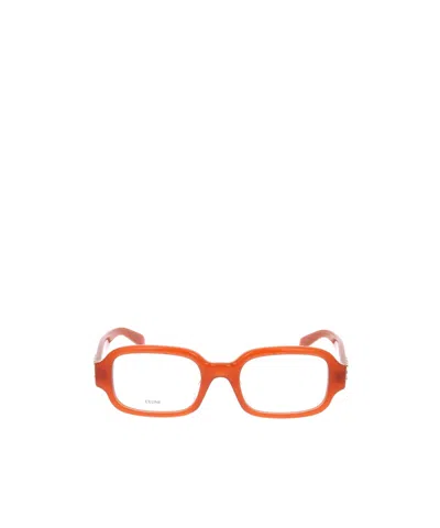 Celine Full Frame Plain Mirror In Orange