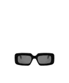 Celine Triomphe 53mm Rectangular Sunglasses In Black