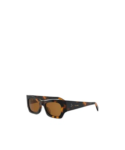 Celine Full Frame Sunglasses In Brown