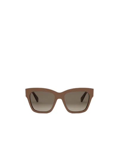 Celine Full Frame Sunglasses In Brown