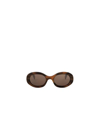 Celine Full Frame Sunglasses In Brown