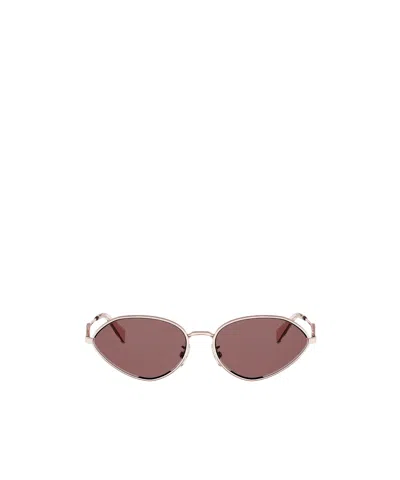 Celine Full Frame Sunglasses In Brown