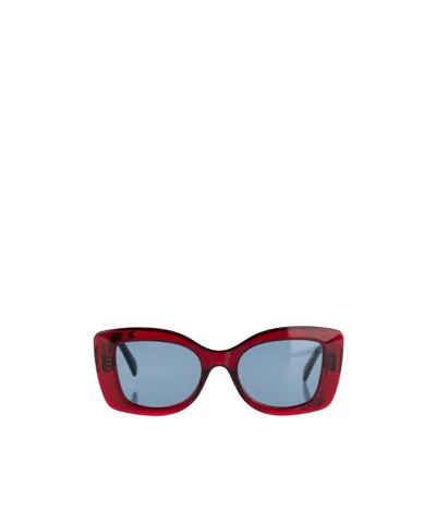 Celine Full Frame Sunglasses In Burgundy